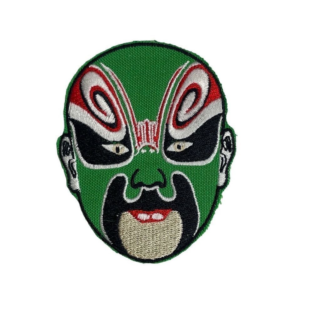 Lucha Libre Mexican Masked Wrestler Green Embroidered Patch